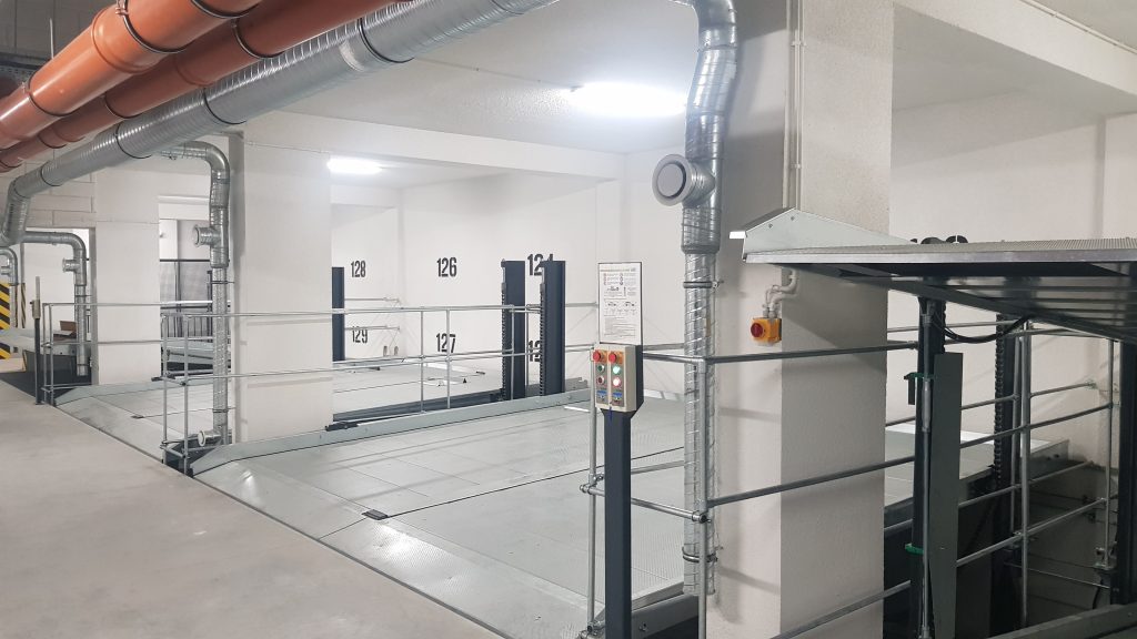 Platformowy system parkingowy De-Park typu De-37
