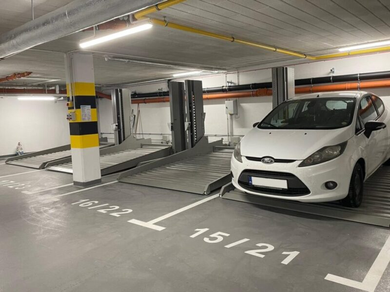 Parking podziemny z zastosowaniem platform NKPXL