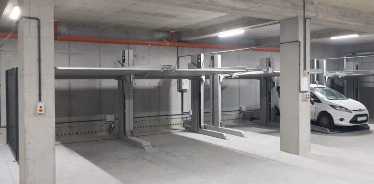 Parking podziemny z zastosowaniem platform NKPXL