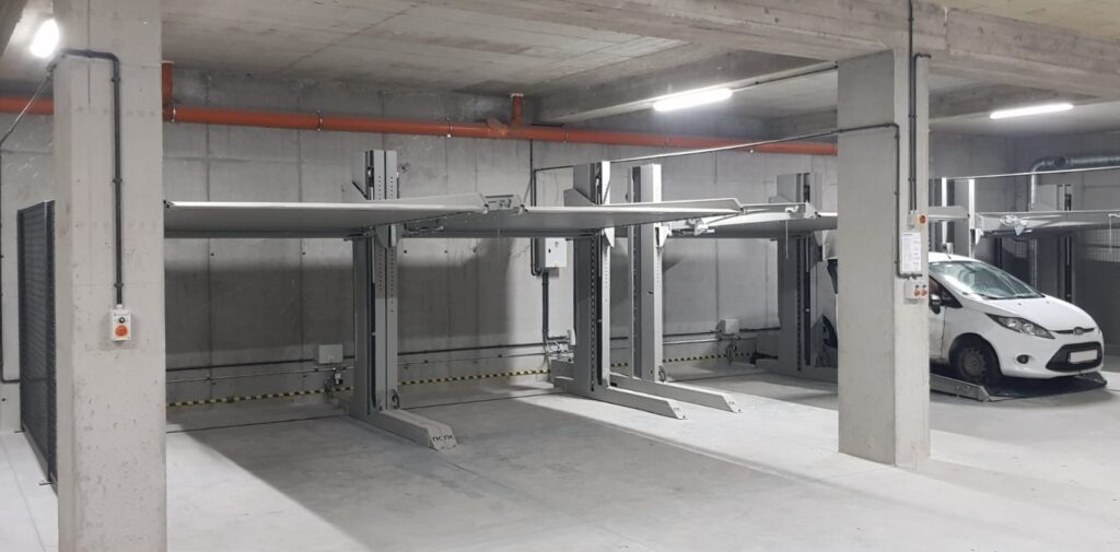 Parking podziemny z zastosowaniem platform NKPXL