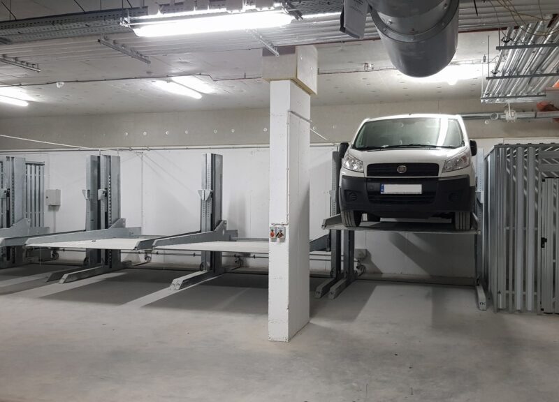 Parking podziemny z zastosowaniem platform NKPXL