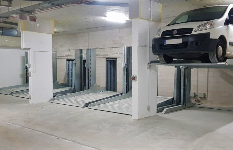 Parking podziemny z zastosowaniem platform NKPXL