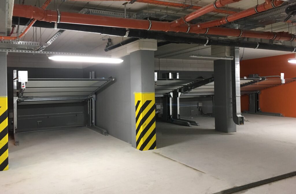 Parking podziemny z zastosowaniem platform NKPXL