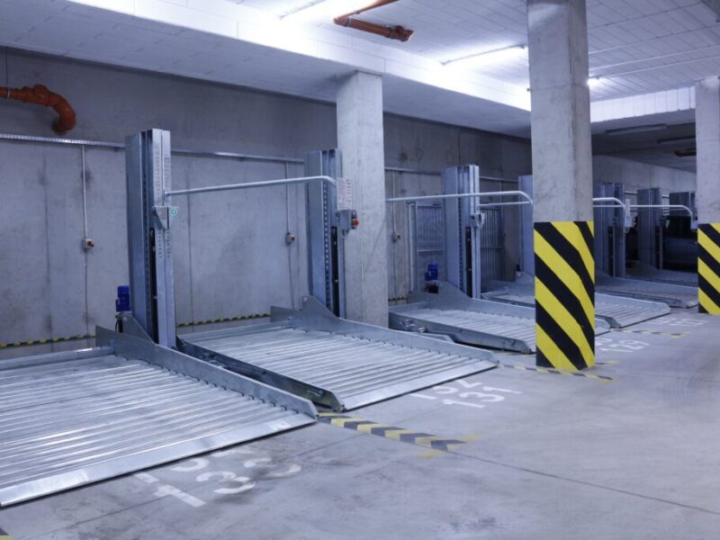 Parking podziemny z zastosowaniem platform NKPXL