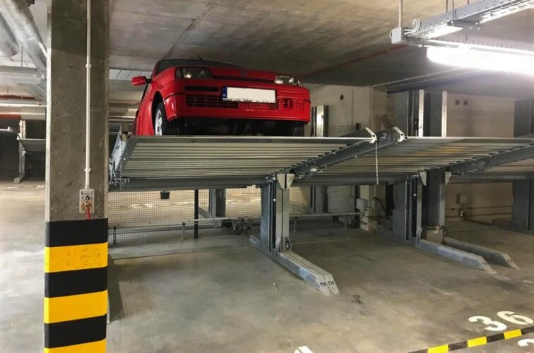 Parking podziemny z zastosowaniem platform NKPXL